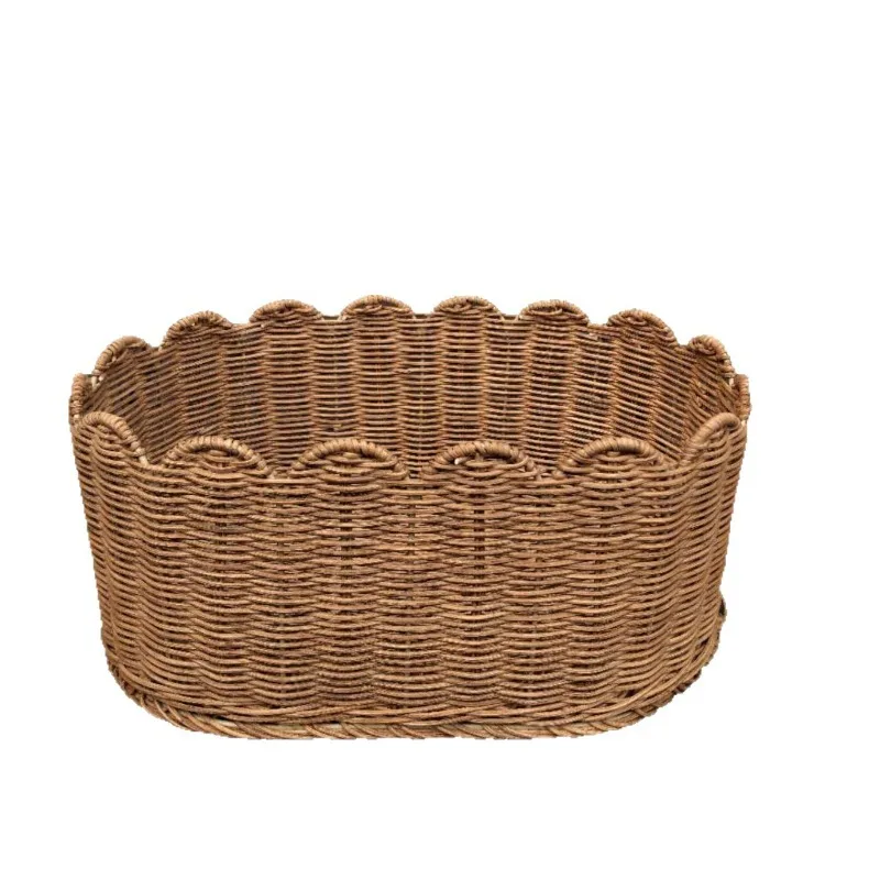 

Nordic style woven storage basket household large-capacity clothes and sundries storage home decoration