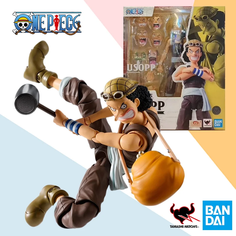 Bandai One Piece USOPP Romance Dawn SHF S.H.Figurats Anime figura de acción completa Kit de modelo terminado juguete para regalo para niños