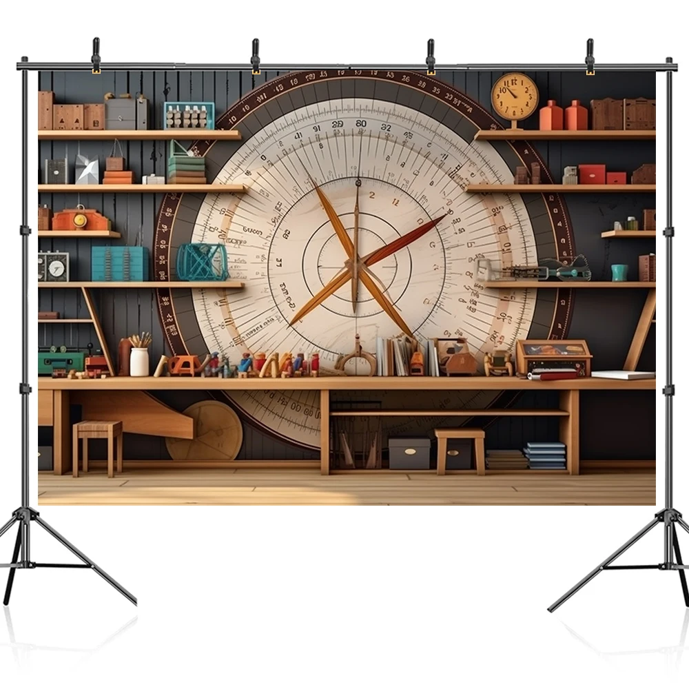 Bonvvie Photography Backdrop Vintage Bookcase Books Globe Back to School Party Decor Portrait Photo Background for Photo Studio