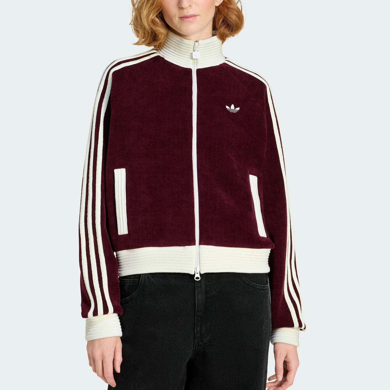 

Женская трикотажная спортивная классическая куртка Adidas Originals Trefoil KS0400