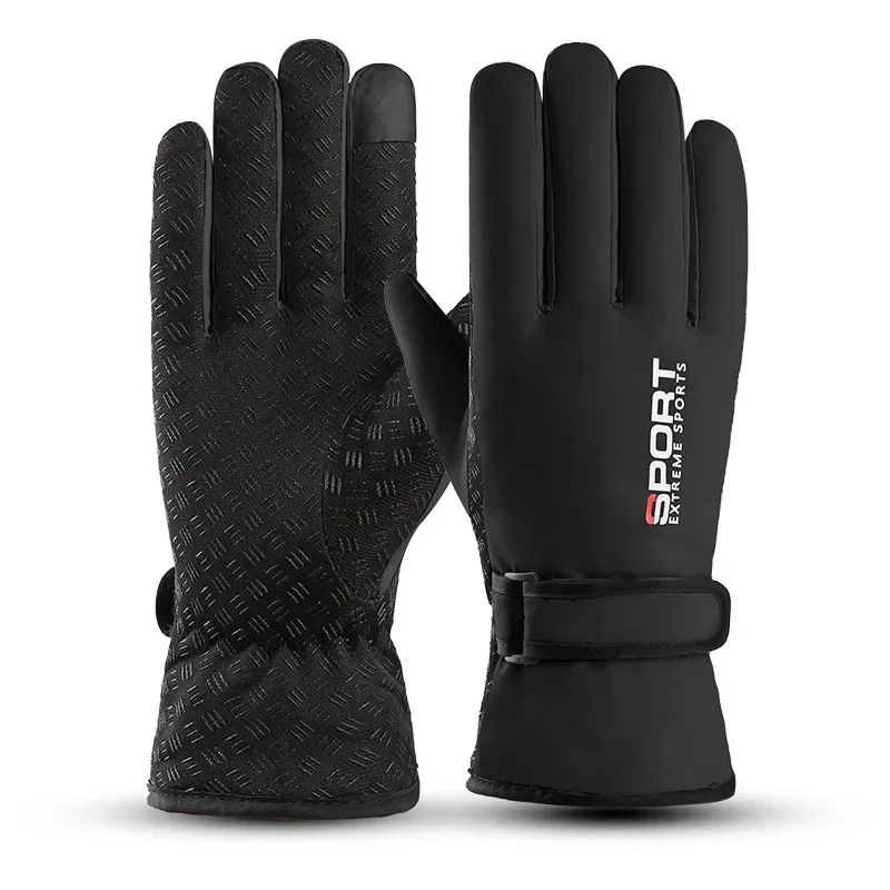 Guantes de invierno 2024 para mujer, guantes de esquí para ciclismo al aire libre, guantes de trabajo de invierno gruesos, cálidos, impermeables, a prueba de viento y pantalla táctil