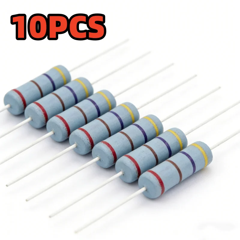 

10PCS 5W Carbon film resistor 5% 1R 1M 2.2R 10R 22R 47R 51R 100R 150R 470R 1K 4.7K 10K 47K 1 2,2 10 22 47 51 100 150 470 ohm