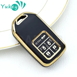 For Honda Accord EX EXL Civic Crv Hrv Pilot Ridgeline 2016 -2018 TPU 5 Buttons Car Remote Key Fob Cover Case Protector