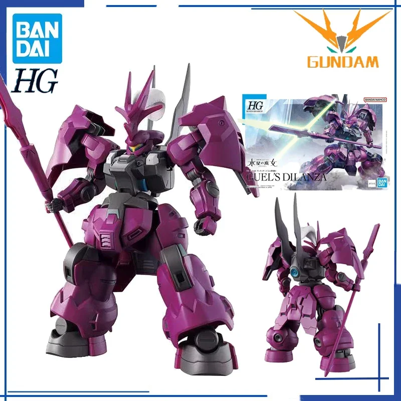 Bandai gundam anime modelo original genuinehg 1/144 GUEL'S DILANZA GUNDAM anime modelo kit brinquedos de ação figuras presente presentes do feriado