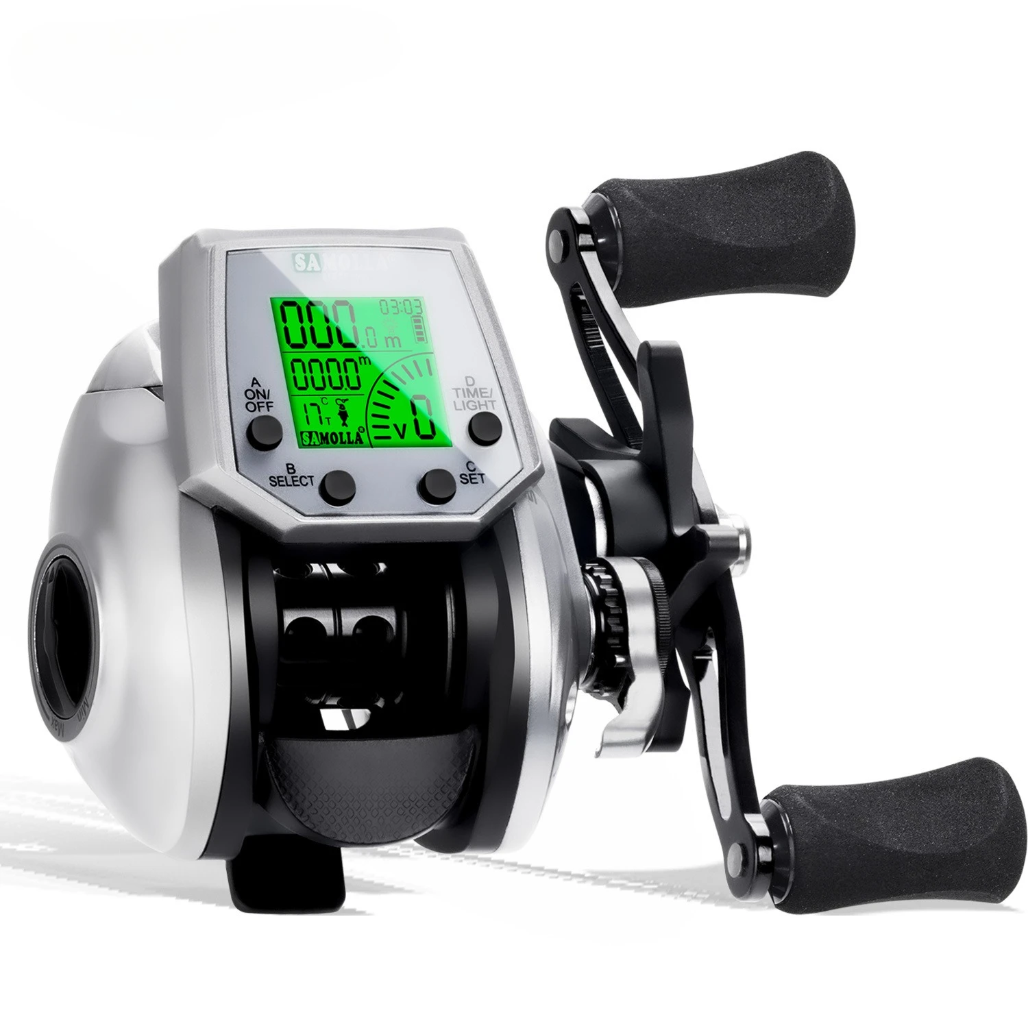 New Digital Display Water Drop Wheel Temperature Time Display Sea Fishing Raft Fishing Boat