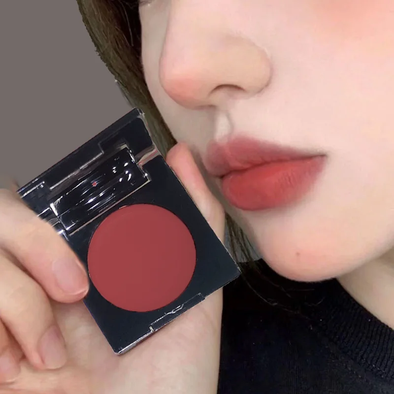 2-in-1 Blush & Lip Mud Palette - Creamy Matte Finish, Talc-Free & Vegan Formula for Sensitive Skin, All-Day Wear