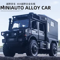 1:28 Mercedes-Benz UNIMOG Alloy Car Model Children's Gift Metal Car Model With Shock Absorption Off-Road Boy Toy Car A313