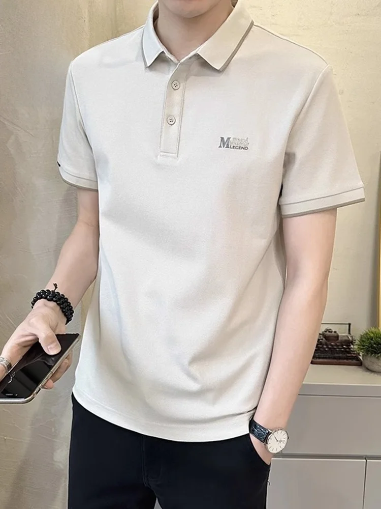 

Men's ort Sve irt Cool Sensation Light Maturi Summer Trendy Loose Fit Youthful ular Cotton Polyester...