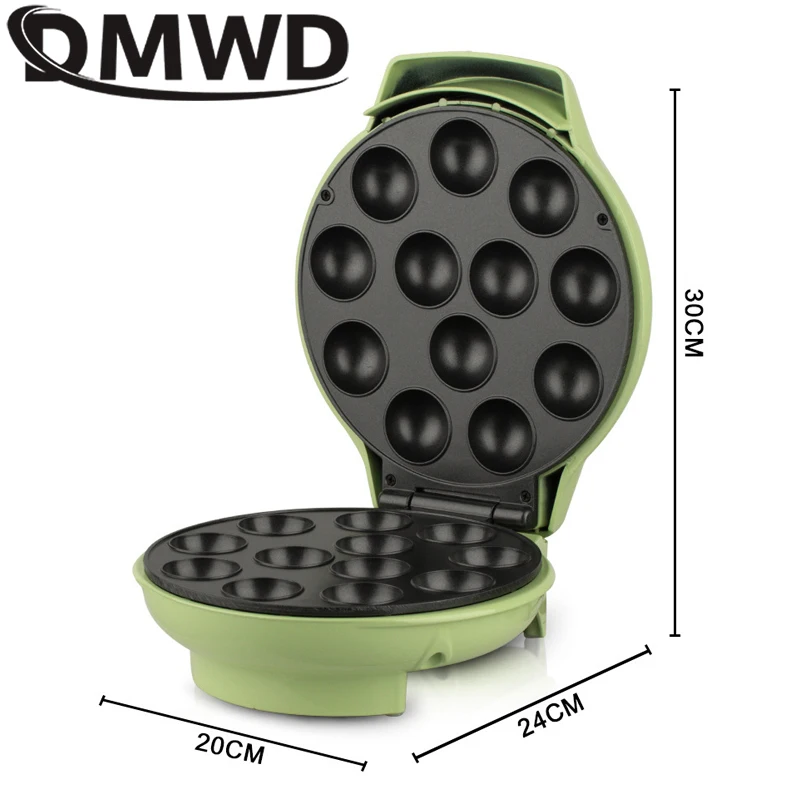 DMWD 12 Holes Octopus Ball Maker Cooker Electric Takoyaki Machine Household DIY Steak Grilling Plate Frying Pan Mold 1200W EU