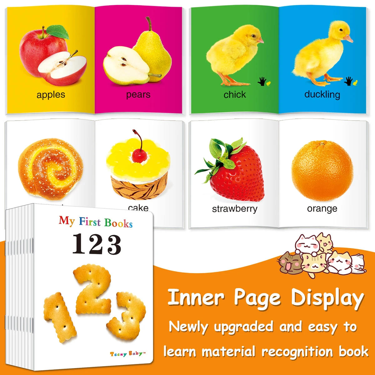 My first book, 123- 'Early Childhood Cognitive Development', Montessori Early Education, Colorful Fun Learning Gift