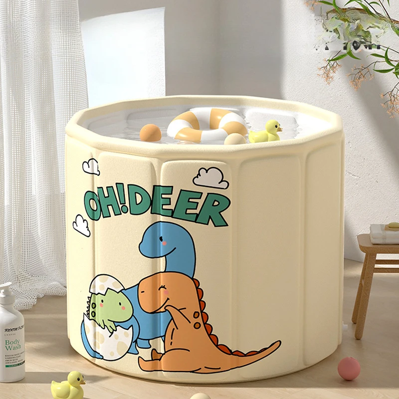

Folding Bath Tub for Children Adults Home Use Full Body Bath Tub