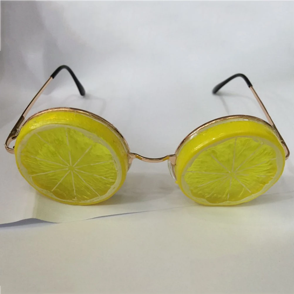 

Funny Glasses Eyeglasses for Masquerade Dance Party Wedding Lemon Yellow Bright Color Soft Texture Lightweight Portable