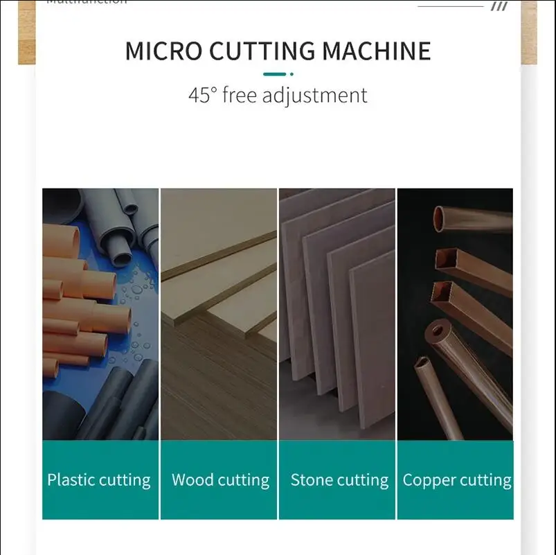 45 Degree Micro Cutting Machine Mini Cutting Saw Bench Cut-off Saw Table Saw Diy Tool For Cutting Wood Plastic Copper