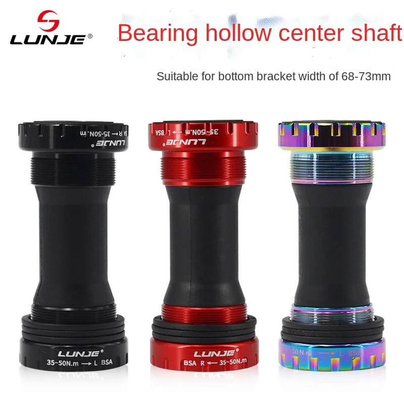 MTB Bottom Bracket BSA 68/73mm Screw 24mm Bike Thread Central Hollowtech BB For Integrated Crankset Sealed Bearing Bicycle Part