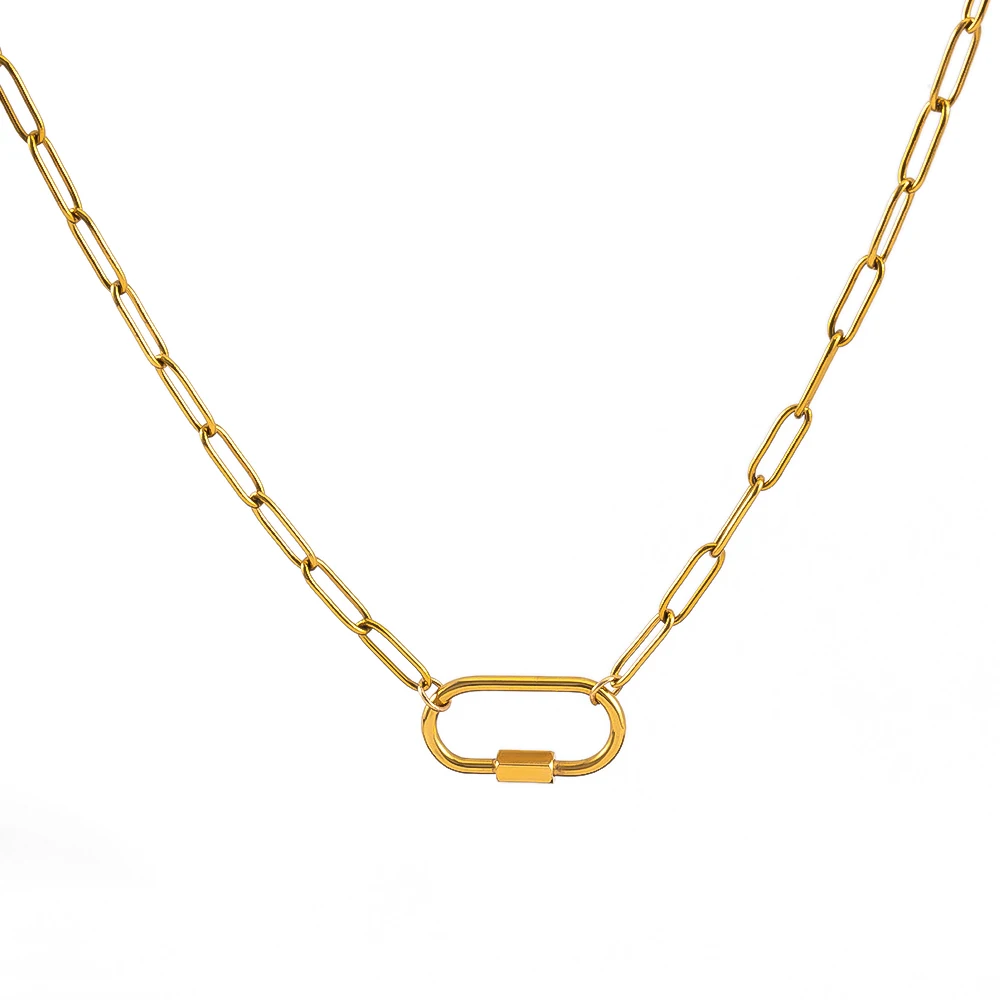 2pcs 1pc Stainless Steel Semi-finished Necklace Frame Charm Chain & Adjustable Extension Chain Lobster Clasp DIY Jewelry Making