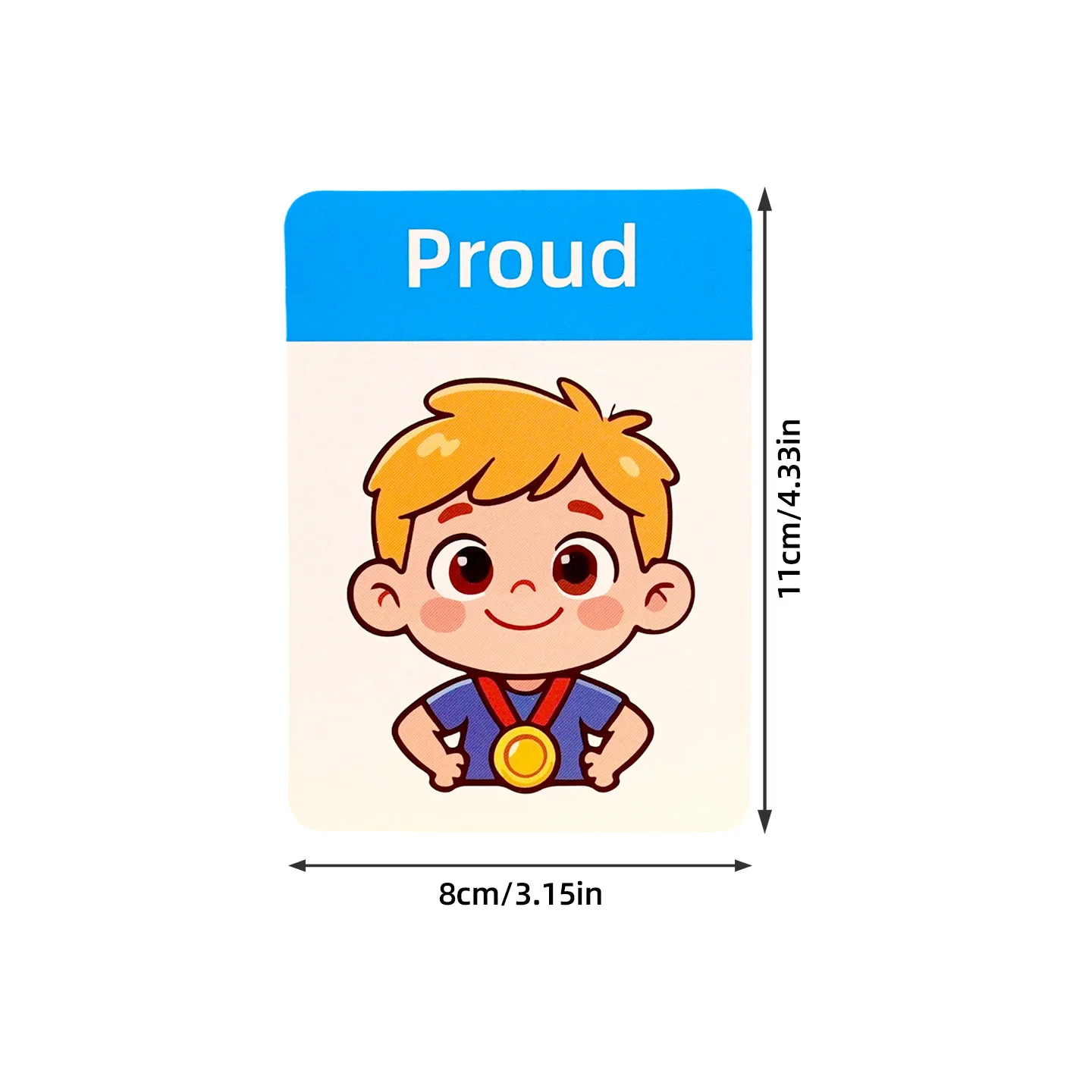 English Early Education Flash Cards: Learn Emotions & Expressions – Fun Feelings Recognition for Children