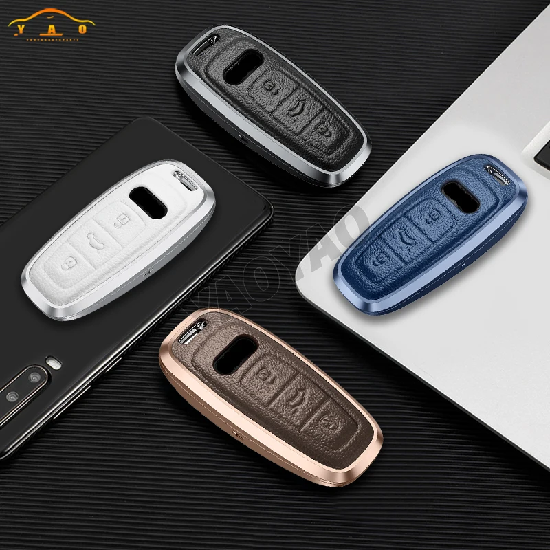 

2024 New Car Remote Key Case Cover Fob Shell For Audi Q8 RSQ8 A6 C8 S6 RS6 A7 S7 RS7 A3 8Y A8 D5 4N RS E-tron GT Q4 Q7