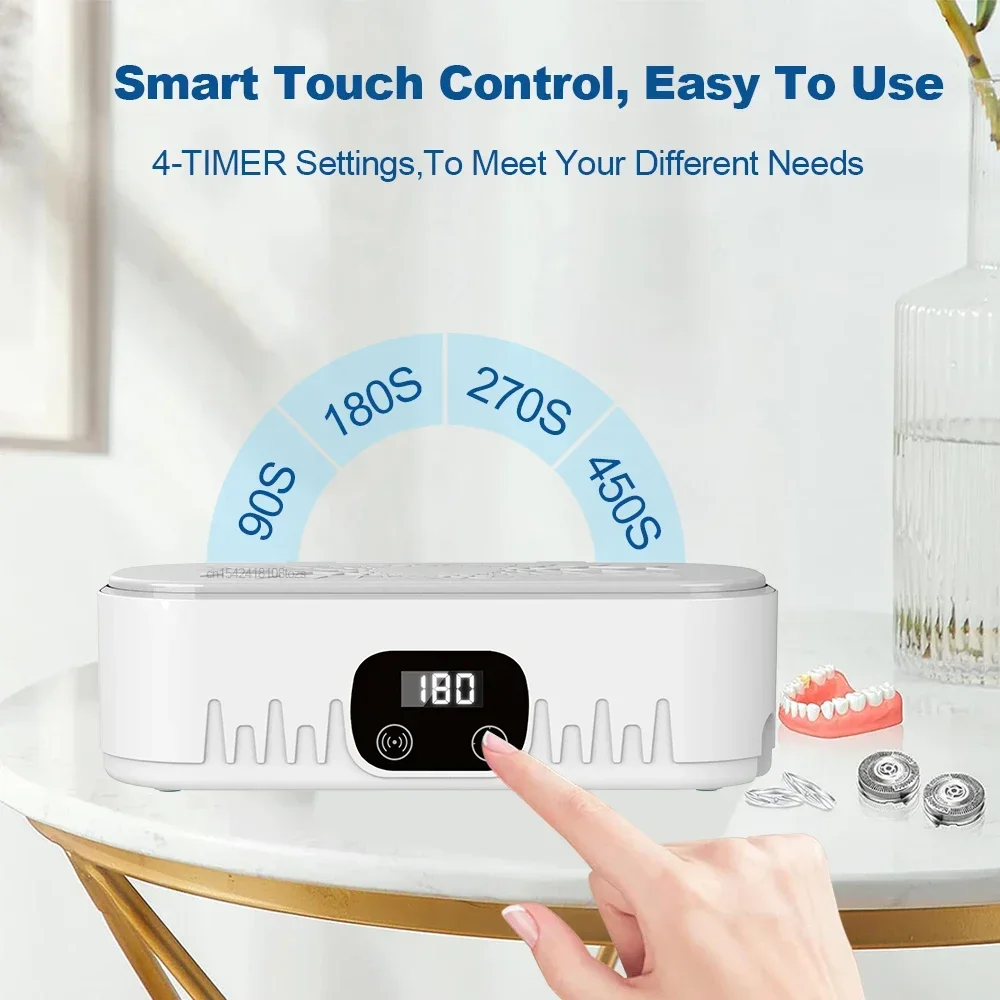 Xiaomi Mijia Ultrasonic Cleaner Contact Lens Jewelry Watch Braces Mini Washing Machine Portable Home Small Ultrasonic Cleaner