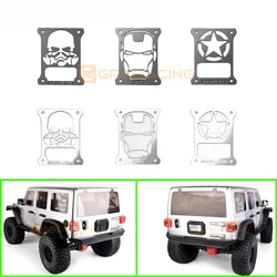 1pcs Metal Tail Light Decorative Sheet for 1/10 RC Crawler Car Traxxas AXIAL SCX6 Wrangler Diy Parts