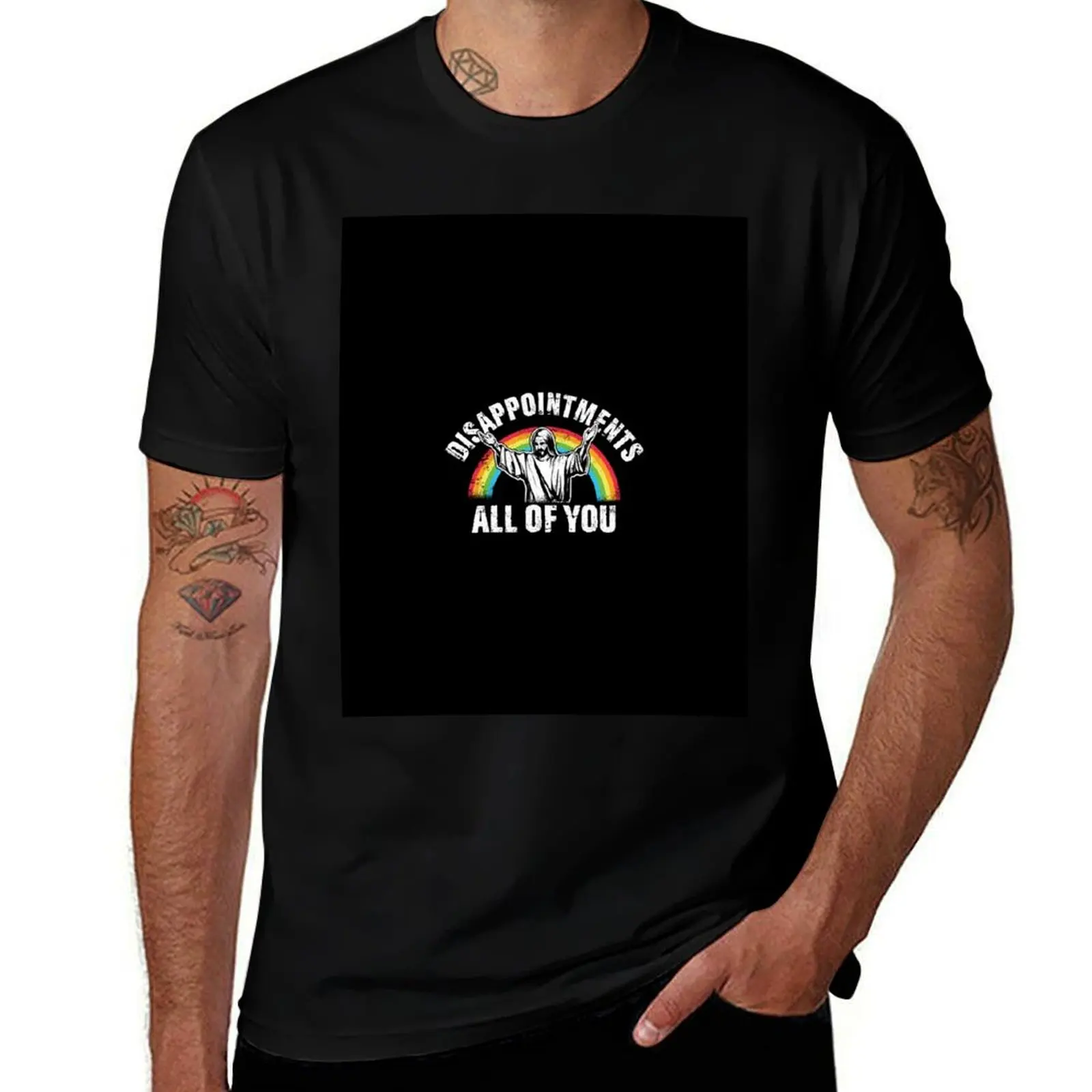 Disappointments All of You Jesus T-Shirt Top à imprimé motif abstrait
