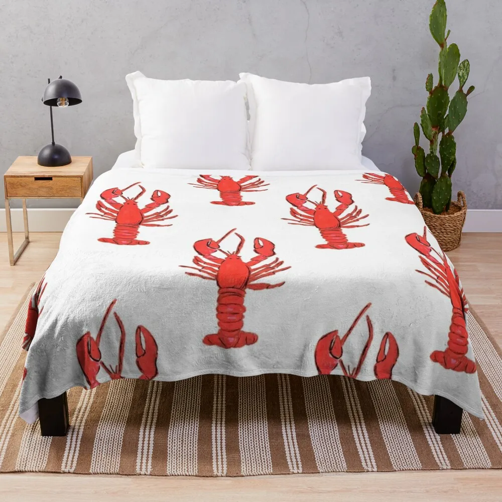 

Lobsters Throw Blanket Softest Blanket Cute Blanket Plaid