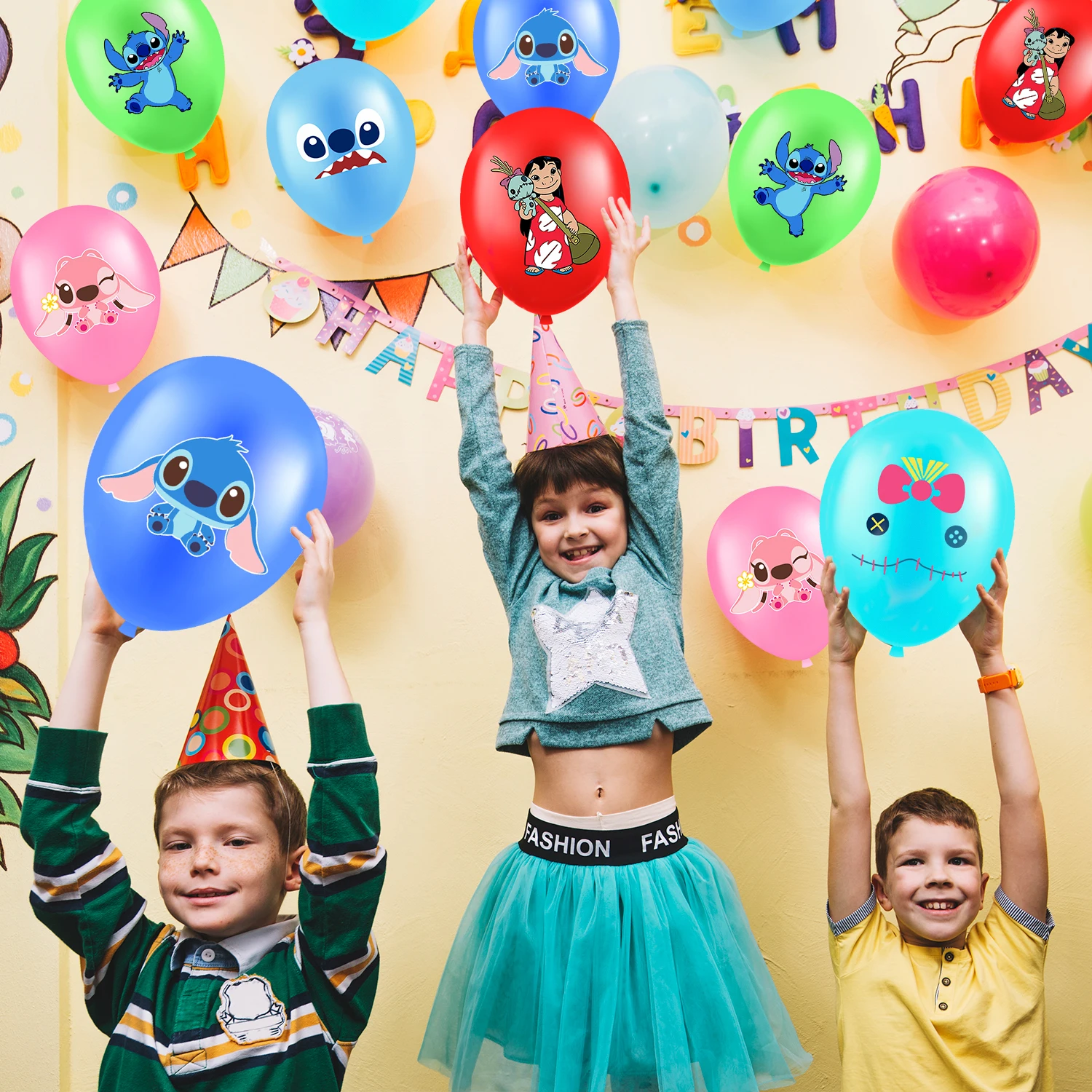 Stitch Birthday Party Balloons,Stitch Birthday Party Decorations-30pcs Stitch Balloons,Including 6 Styles and Patterns ﻿