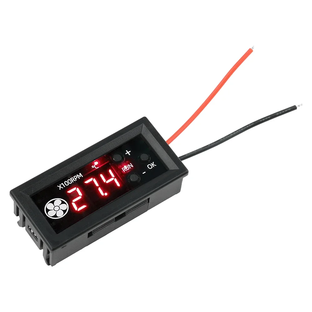 4-Draht-PWM-Lüfterthermostat 12V 3A Drehzahlregler mit Mehrfachfühler für PC-Gehäuse Industriekühlung
