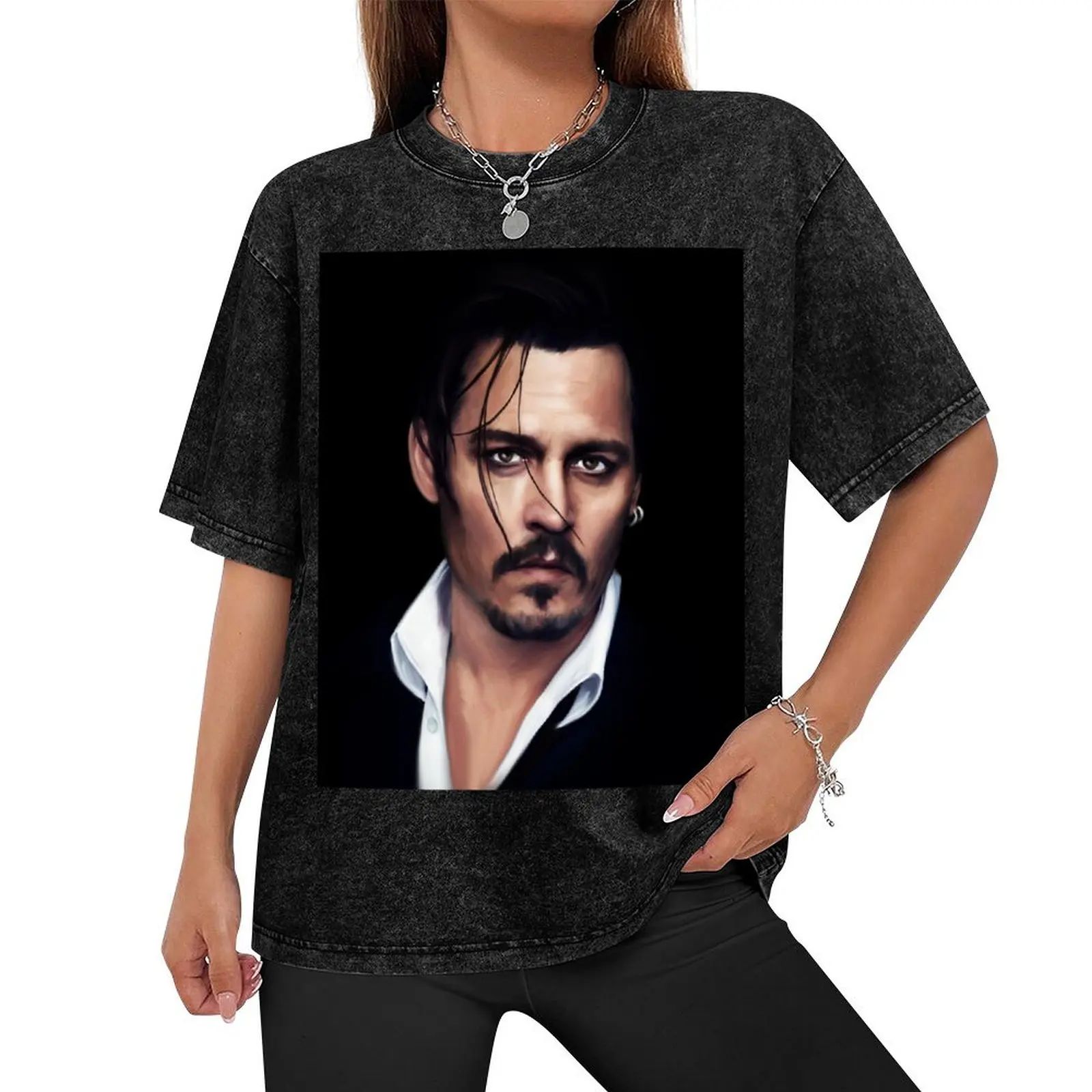 Johnny Depp T-Shirt funny costumes essential t shirt blanks mens fashion