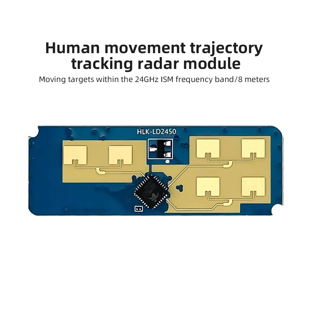 LD2450 24GHz ISM Smart Home Bewegungs-Zielerfassungs-Radarmodul für Trajektorienmessung, Abstand-, Winkel- und Geschwindigkeitsmessung HLK-LD2450 – Detail 3