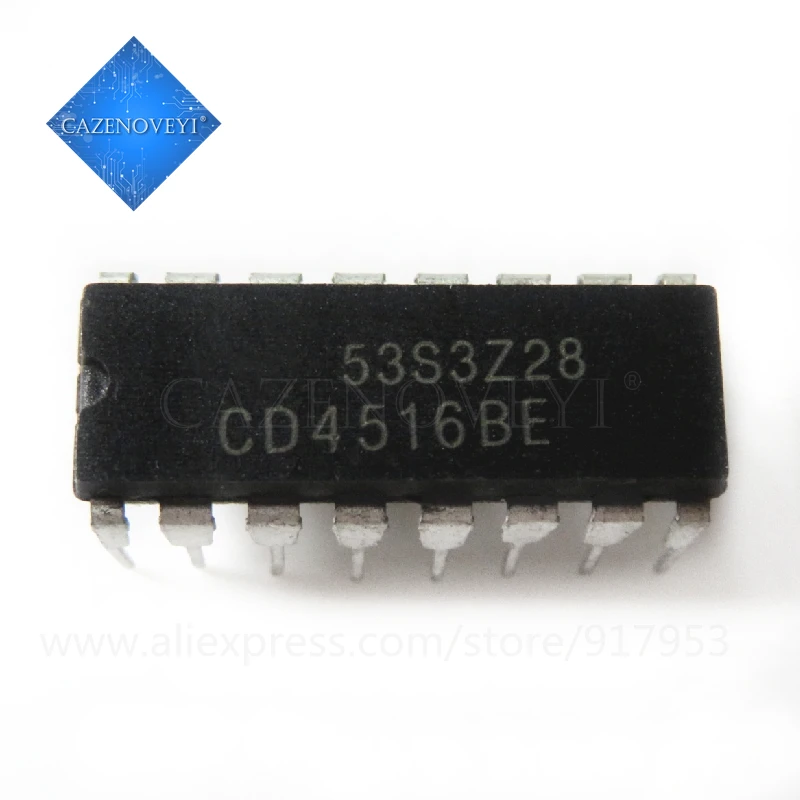 VANXV 10pcs/lot CD4516BE DIP16 MC14516BCP MC14516 CD4516 DIP 4516BE DIP-16 new and original IC In Stock