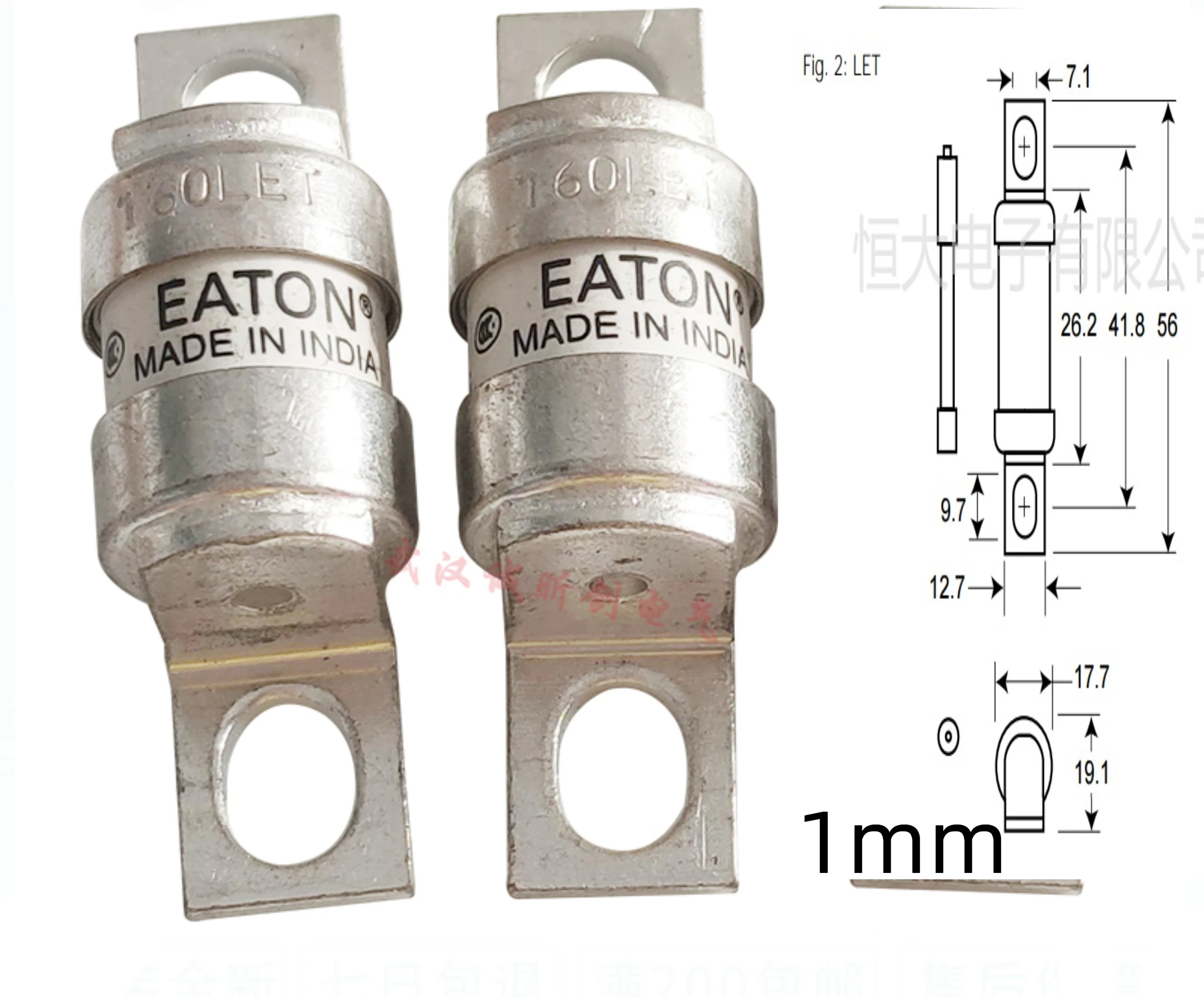 100%NEW Fuse BS88:4 25LET 25A 32LET A 35LET A 50LET A 63LET A 80LET 80A 100LET/A 125LET A 160LET 160A 180LET 240V 1PCS