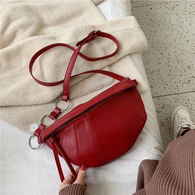 Vintage women Messenger Bag PU Leather Lady Chest pack Fashion Female Shoulder Crossbody bag 2023 niew Small Sling bag bolsa