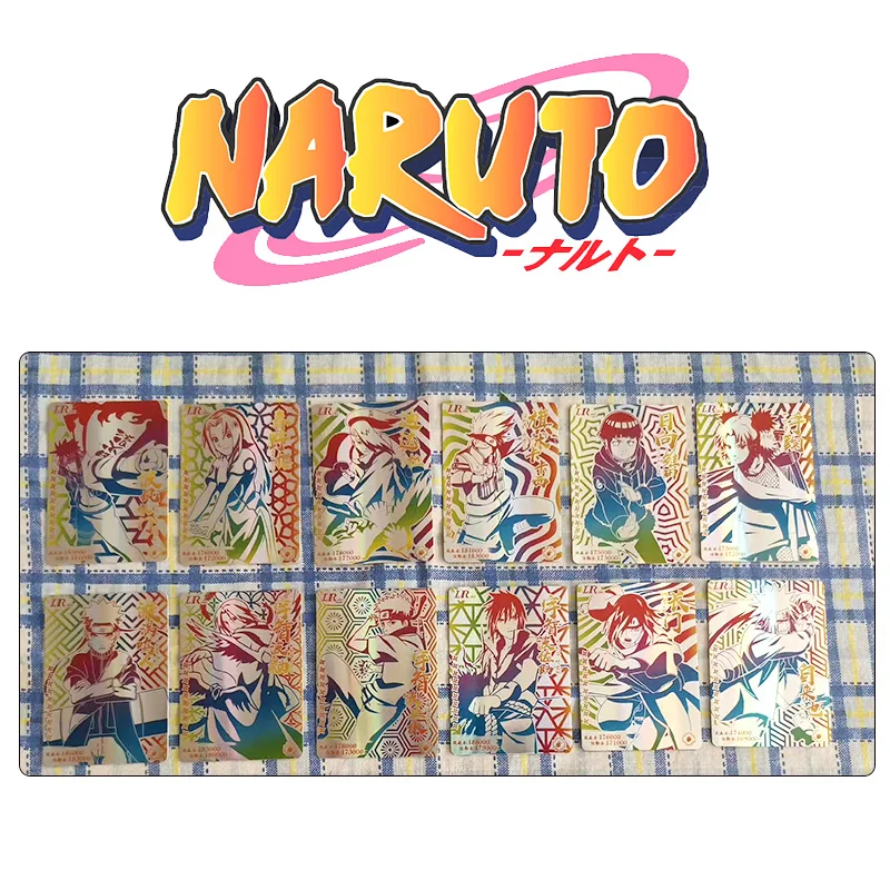 Naruto Lr Series Yuuhi Kurenai Jiraiya Uchiha Itachi Anime Characters Rare Collection Flash Card Cartoon Toys Christmas Gift