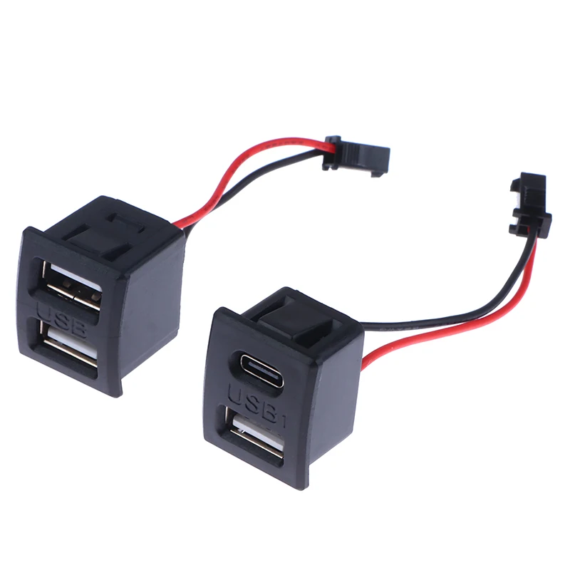 5V 2A USB Type-C Charging Port Flush Mount Panel, Arc Surface Built-in USB Socket for DIY Desk Lamp, LED Light Power Module