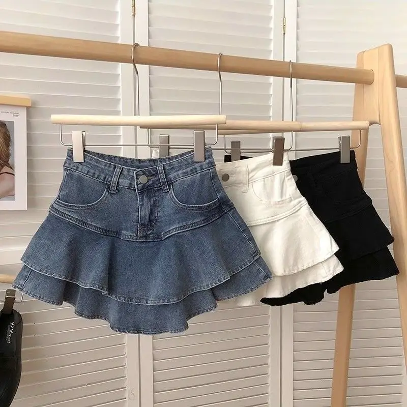 

Весна 2026: Новая коллекция! Детская джинсовая юбка-полусолнце для девочек, повседневное платье для малышей, модная универсальная юбка-тортик для девочек