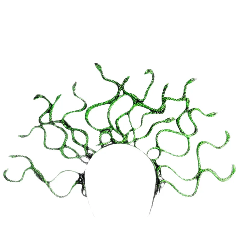 ميدوسا الأفعى هيرباند هالوين تأثيري الشعر التبعي الأساطير اليونانية غطاء الرأس #5