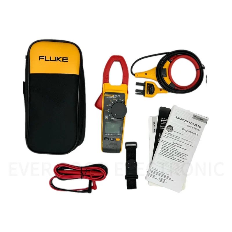 Fluke 376 FC 1000A AC/DC True-RMS Clamp Meter With Insulated Hand Tool Starter Kit Measures AC/DC Current With Included IFlex