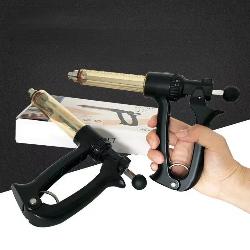 A Imported Adjustable Vaccine Syringe For Veterinary Use, Use