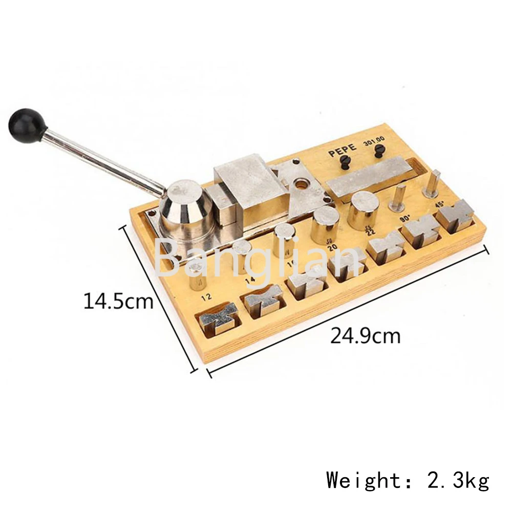 

Станок для гибки колец, набор инструментов для изготовления 6 размеров, серьга, кольцо на палец, ювелирные изделия, дерево, металл, пластик