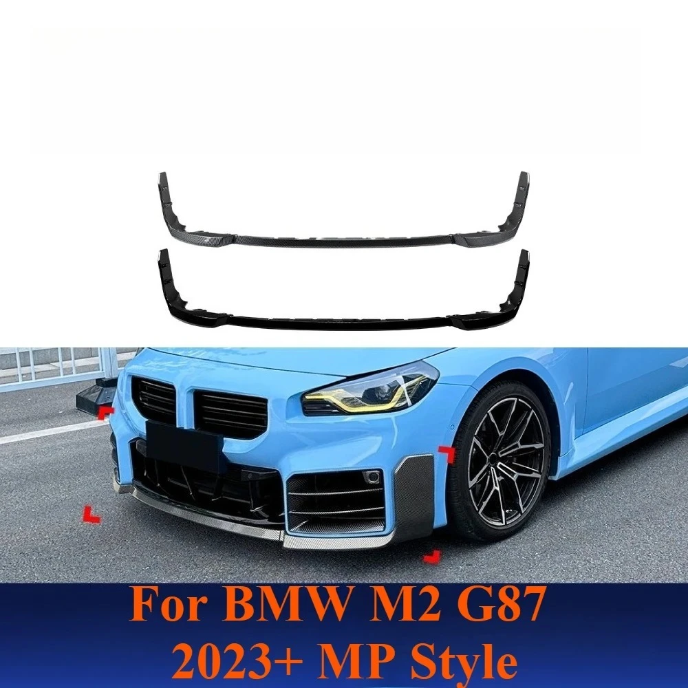 

For BMW M2 G87 2023-2025 MP Style Front Lip Splitter Bumper Corner Spoiler Body Kit Exterior Upgrade Modification Accessories