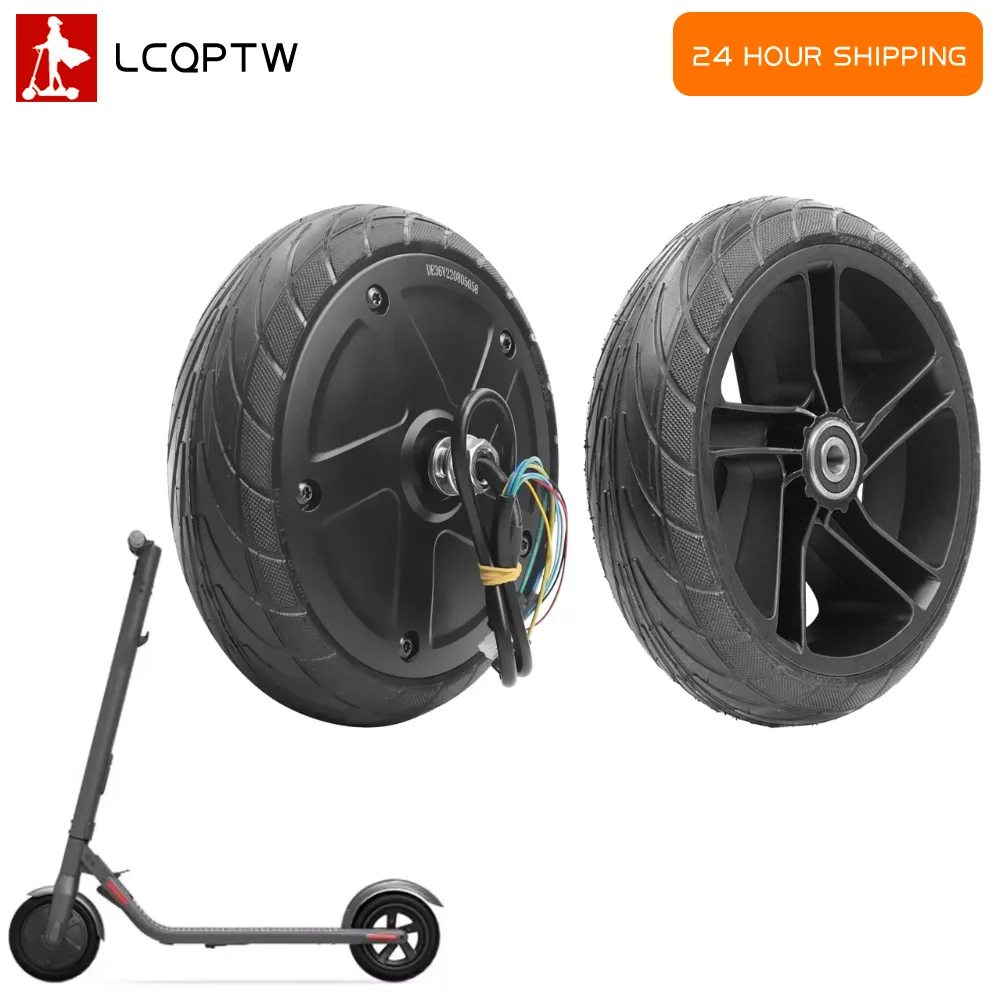

350W Front Hub Motor Wheel 8 Inch 200x50 Solid Tire Rear Wheel Assembly Replacement for Ninebot ES1 ES2 ES3 ES4 Electric Scooter