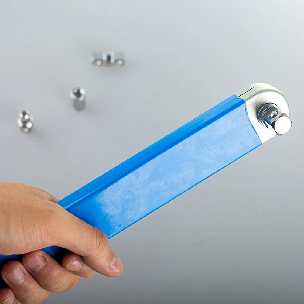 

Impact Ready Ratchet Spanner & 1/2 1/4 3/8inch Adapters Offset Ratchet Spanner Tight Reach Extension Wrench Set for Tight Spaces