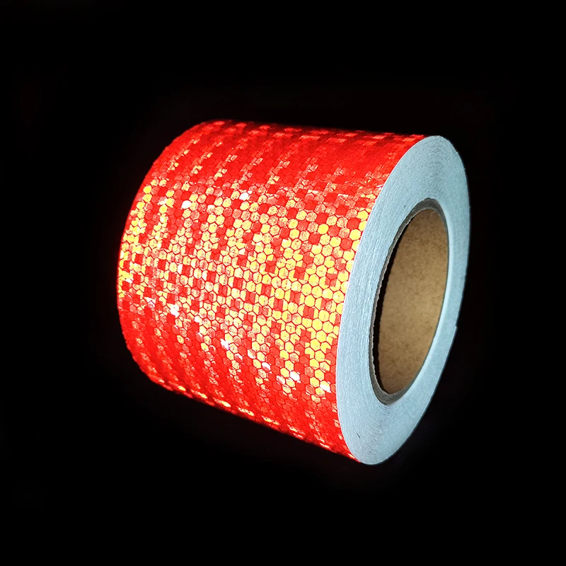 10CM*25M Road Traffic Reflective Sticker Waterproof Adhesive White Red Yellow Reflectors Outdoor Warning Tape For Car Motorcycle