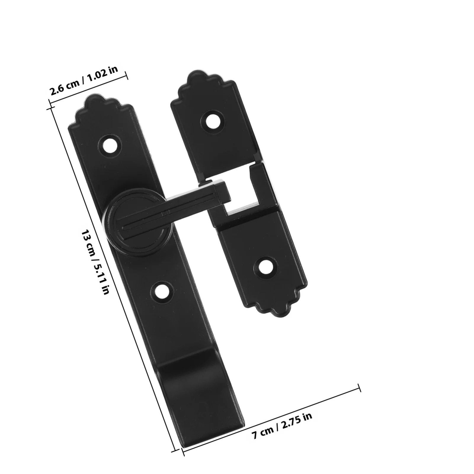 قفل الباب المحمول مزلاج البطاقة لا الحفر قفل أمان الباب الداخلي للحمام الحظيرة شقة تعزيز الأمن