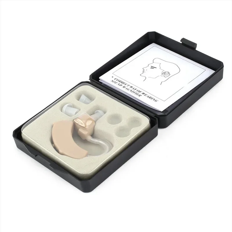 Portable Ear Hearing Amplifier for The Deaf Elderly Super Mini Hearing Aid Ear Sound Amplifier Adjustable Tone Hearing Aids