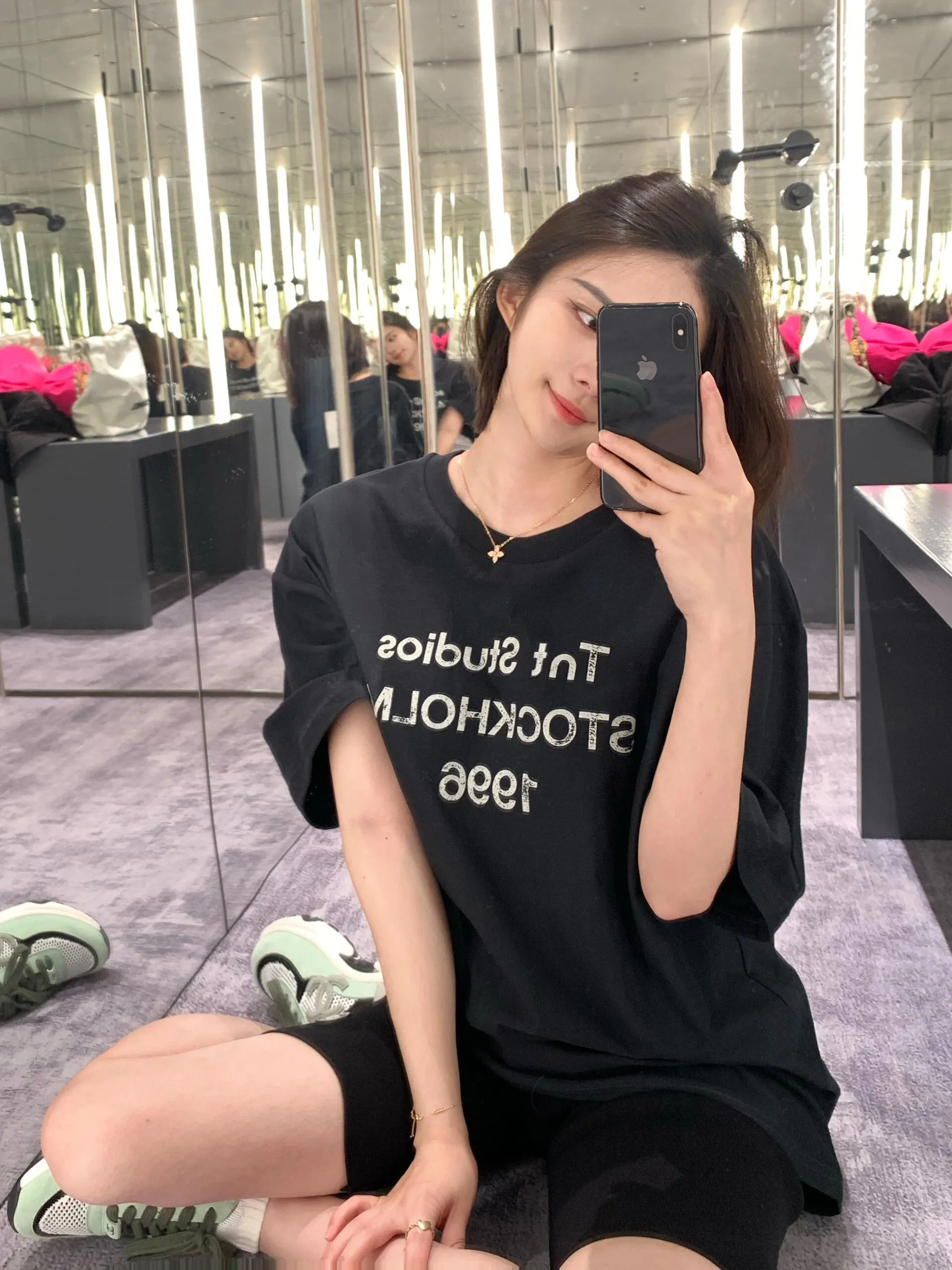 American Letetrs Printed Loose Short Sleeve T-shirt Letters Printed Round Neck Pullover Top Casual Cotton-linen Couple's Tees