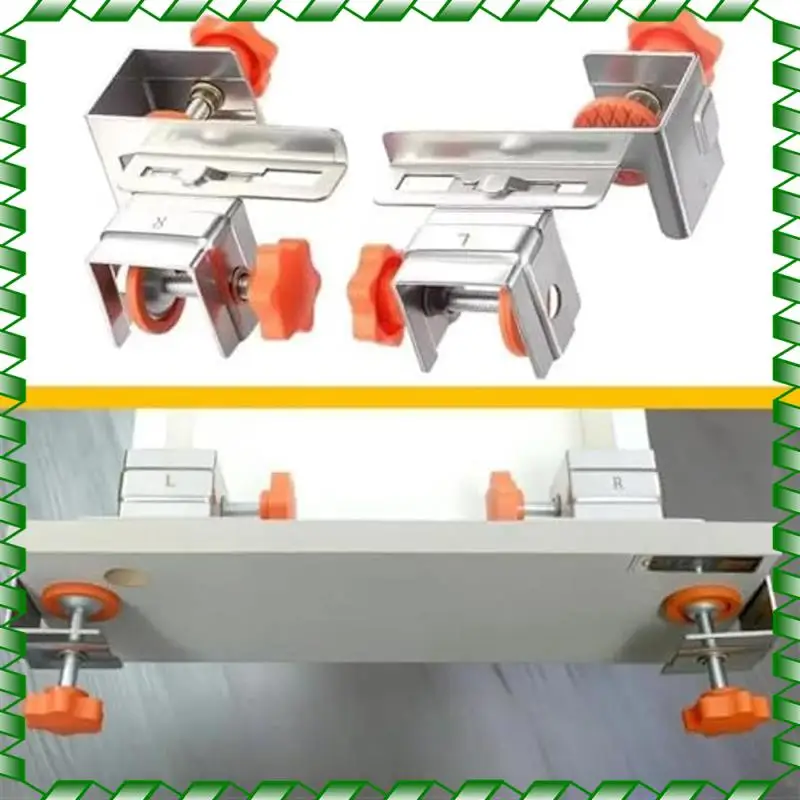 

-A01R 2Pack Heavy-Duty Drawer Front Fixing Clamps, Adjustable Tool For Cabinet Face Frame Alignment