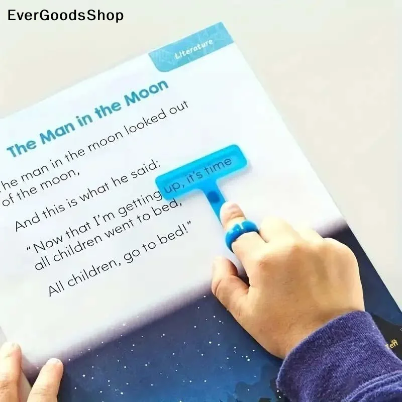 Finger Guided Reading Strips Highlighter alleviate Dyslexia Tools For Kids Hyperactive Early Readers Children Reading Magnifier