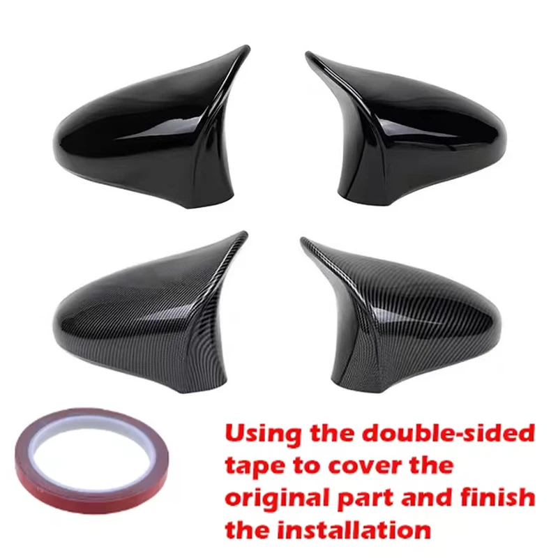 Pair Exterior Rear View Mirror Cap Cover for LEXUS 2014-2020 ES GS LS CT RC F-Sport IS200 250 300 350 (LHD Only)