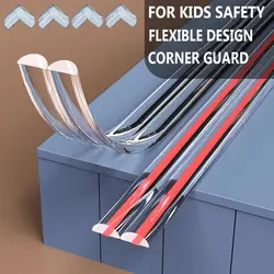 Baby Proofing Corner Guard Furniture Bumper Table Edge Protector Strip Self Adhesive Transparent Soft Kids Safety Household